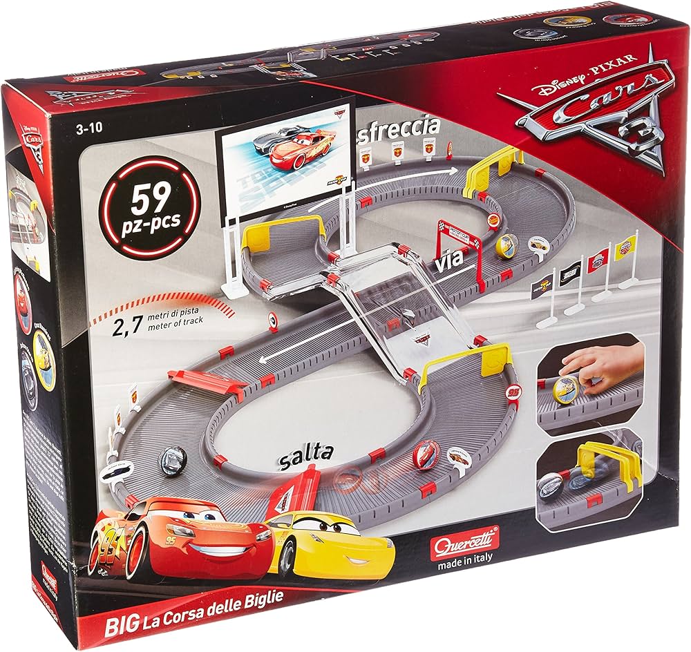 Quercetti - 6308 Cars 3 Bigliodromo Big : Amazon.it: Giochi e